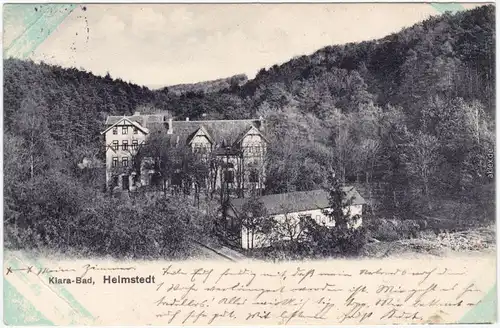 Helmstedt Partie am Klara-Bad Ansichtskarte 1911