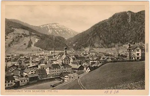 Immenstadt (Allgäu) Panorama von Norden Ansichtskarte 1920