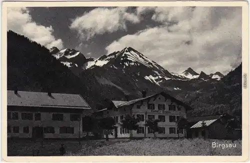 Ansichtskarte Birgsau Oberstdorf (Allgäu) Dorfpartie mit Gasthaus 1916