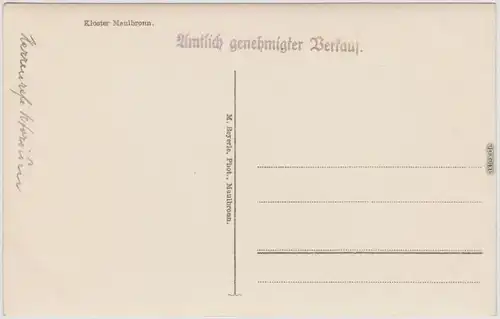 Maulbronn Kloster Maulbronn - Innenansichten Foto Ansichtskarte 1930