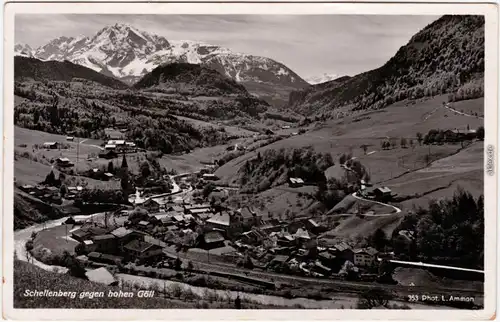 Ansichtskarte Schellenberg Donauwörth Blick auf die Stadt 1934