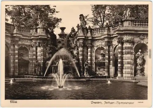 Innere Altstadt-Dresden Zwinger-Nymphenbad 1955 Walter Hahn:12633 