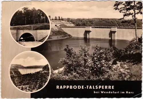 Mehrbild Fotokarte Oberharz am Brocken Rappbode-Talsperre 1961