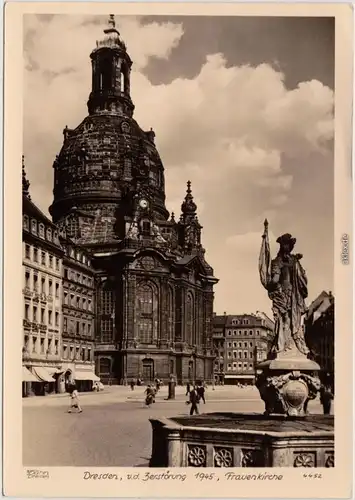 Innere Altstadt-Dresden Frauenkirche vor der Zerstörung 1962 Walter Hahn:4452