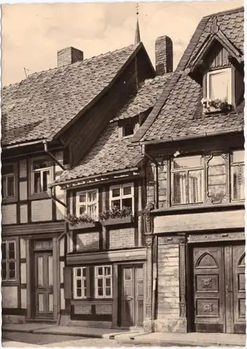 Wernigerode Das kleinste Haus Foto Ansichtskarte 1964