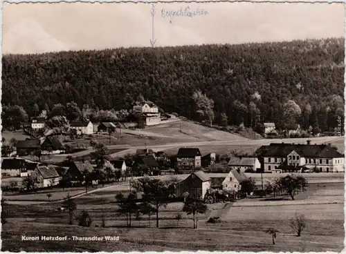 Hetzdorf-Halsbrücke Panorama Tharandter Wald 1962