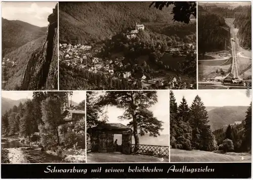 Schwarzburg Steinklippen, Bergbahn, Schweizerhaus, Trippsteinhäuschen 1969