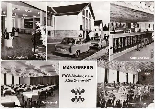 Foto Ansichtskarte Masserberg FDGB-Erholungsheim Otto Grotewohl 1982