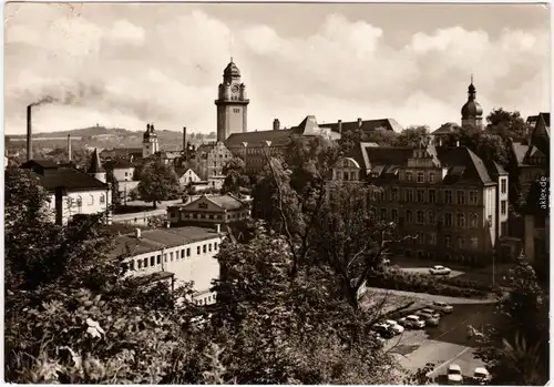 Plauen (Vogtland) Blick zum Rathaus Foto Ansichtskarte 1969