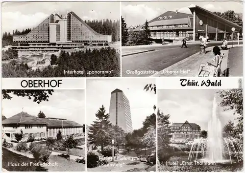 Oberhof (Thüringen) Interhotel, Erholungsheim, Großgaststätte 1980
