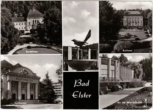 Ansichtskarte Bad Elster Badehaus, Kurhaus, Kurtheater, Wandelhalle 1981