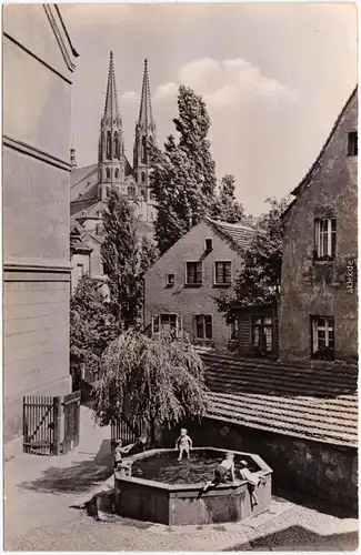 Görlitz Zgorzelec Malerischer Altstadtwinkel mit Blick zur Peterskirche 1962