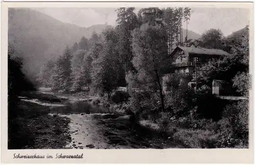 Schwarzburg Schweizerhaus im Schwarzatal Ansichtskarte  1940