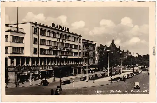 Postcard Stettin Szczecin Ufa - Palast am Paradeplatz 1931