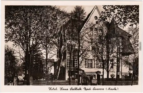 Bad Saarow Hotel Haus Seeblick Scharmützelsee b Beeskow 1943