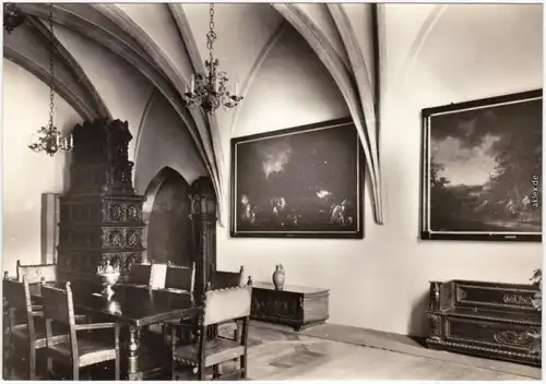 Breslau Wrocław Rathaus Ratusz wieku Saaal Innen Foto Ansichtskarte 1965