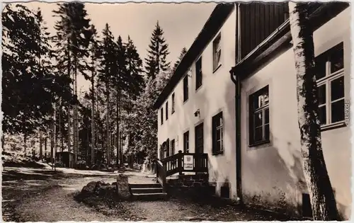 Fotokarte Olbernhau Erzgebirge Kinderferienlager und Gaststätte Pulvermühle 1960