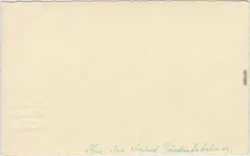 Künstlerkarte Helle Rosen Hochzeit, Neue Einfachheit, Goldschrift 1930