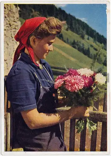 Ansichtskarte  Reichsarbeitsdienst für die weibliche Jugend 1938