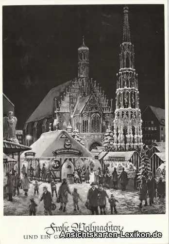 Nürnberg Frohe Weihnachten UND EIN GLÜCKLICHES NEUES JAHR 1969