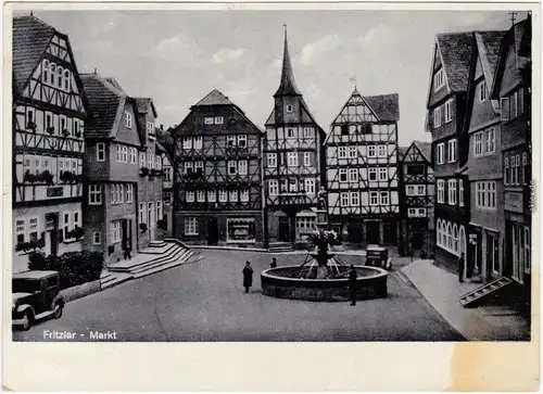 Fritzlar Marktplatz Ansichtskarte 1936