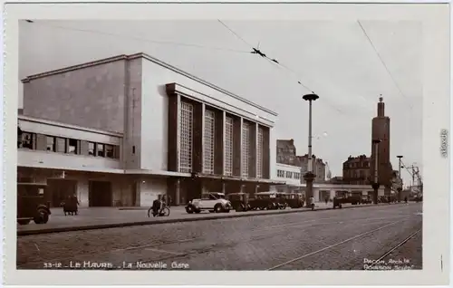 Le Havre La Nouvelle Gare Fotokarte CPA 1952