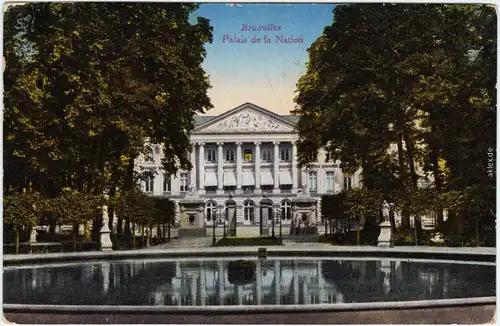 Brüssel Bruxelles Palais de la Nation Brusel CPA Ansichtskarte 1920