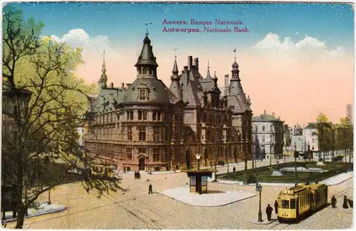 Antwerpen Anvers Nationale Bank CPA Ansichtskarte Antwerp 1915