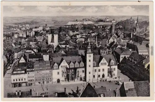 Freiberg (Sachsen) Blick vom Petriturm Ansichtkarte  1955