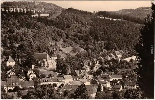 Ansichtskarte  Bad Gottleuba Berggießhübel Blick auf die Stadt 1966