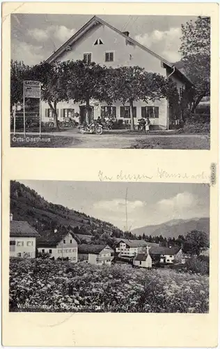Wurmansau-Saulgrub 2 Bild: Gasthaus und Stadt Garmisch-Partenkirchen  1938