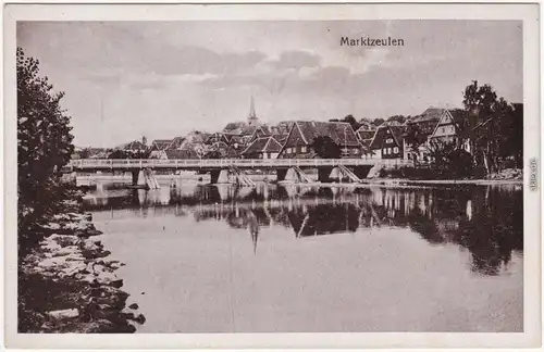 Marktzeuln Brücke und Stadt  	Lichtenfels Oberfranken 1928