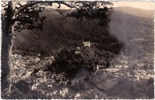 Schwarzburg Blick auf die Stadt Foto Ansichtskarte 1962