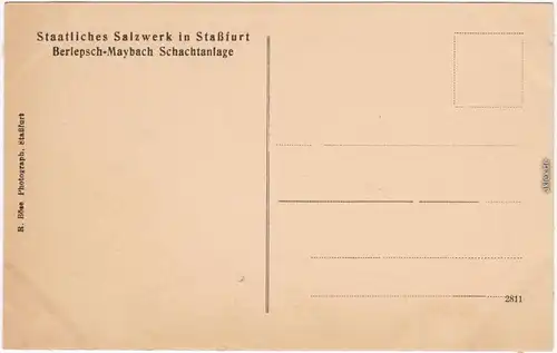 Staßfurt Stassfurt Festsaal Sohle - Berlepsch Maybach Schachtanlage 1926