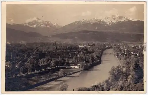 Innsbruck Panorama gegen Süden Ansichtskarte  1930