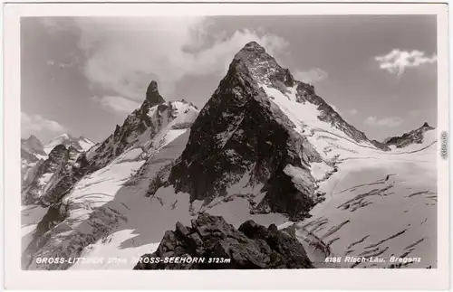 Gaschurn Groß-Litzner Groß-Seehorn Foto Ansichtskarte Vorarlbergl 1934