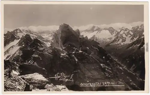 Foto Ansichtskarte Mayrhofen Blick auf die Ahornspitze 2971 m 1928