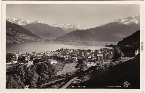 Zell am See Blick auf die Stadt Ansichtskarte 1928
