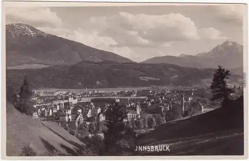 Innsbruck Blick auf die Stadt ansichtskarte 1930