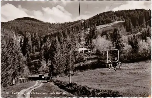 Bad Kohlgrub Schwebelift aufs Hörndle Garmisch Partenkirchen 1962