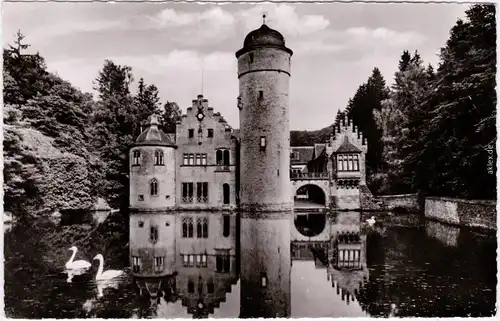 Mespelbrunn Wasserschloss Mespelbrunn i. Spessart b Aschaffenburg 1968