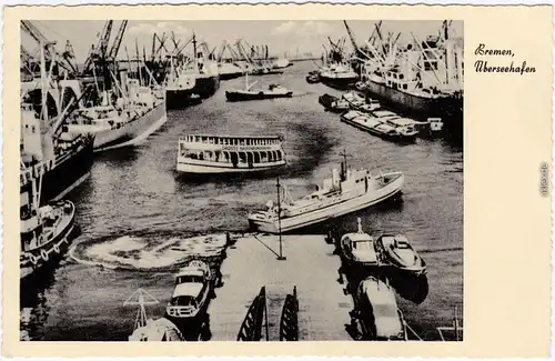 Bremen Otto W. A. Schreiber-Reederei - Überseehafen, Hafenrundfahrt 1959