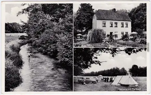 Schloß Holte Stukenbrock Campingplatz am Furlbach b Gütersloh  1965