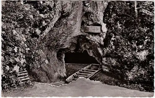 Zwiefalten Wimsener Höhle Foto Ansichtskarte 1957