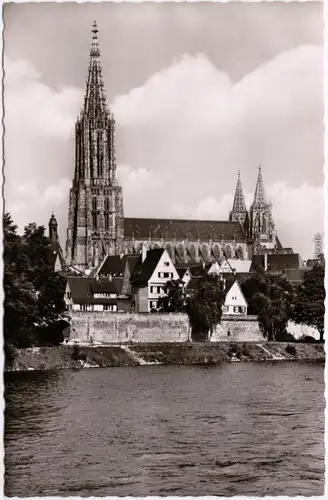 Ulm a. d. Donau Ulmer Münster Foto Ansichtskarte 1959