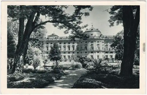 Ansichtskarte Würzburg Residenzschloß, Mittelpavillon der Südfront 1970