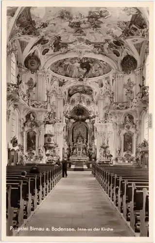 Birnau-Uhldingen-Mühlhofen Inneres der Kirche Propstei 1934