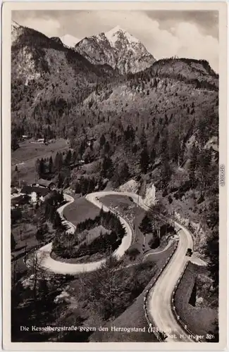 Urfeld Kochel am See Kesselbergstraße gegen den Herzogstand 1940