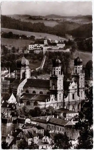 Passau Dom mit Mariahilf Foto Ansichtkarte  1966