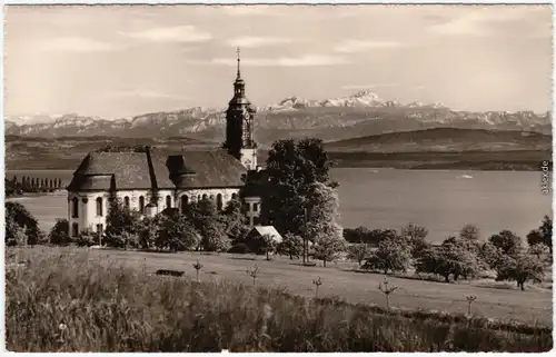Foto Ansichtskarte Birnau Uhldingen-Mühlhofen Zisterzienser-Kloster 1969